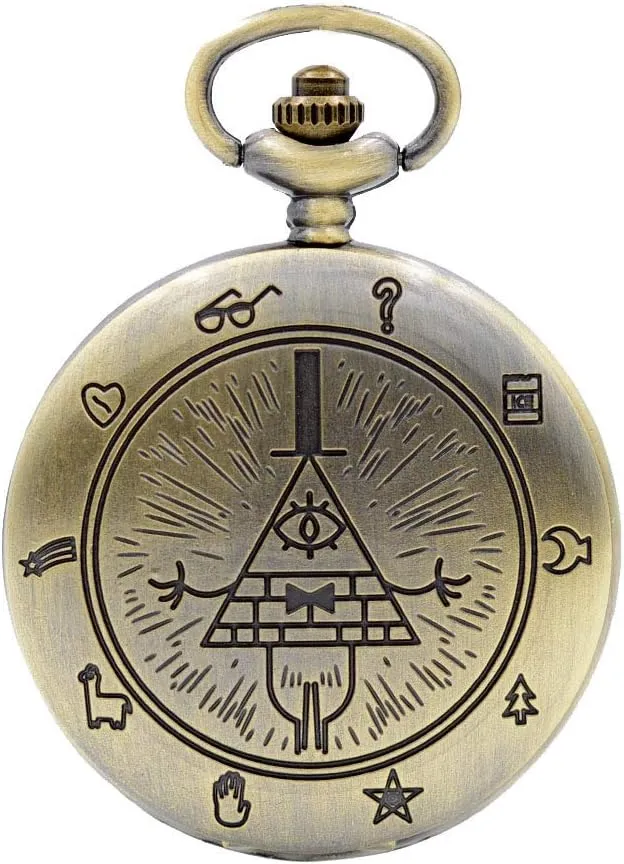 Ddjbdb Men's Pocket Watches Quartz with Necklace Chain Fob Pocket Chain Christmas Gift with Box
