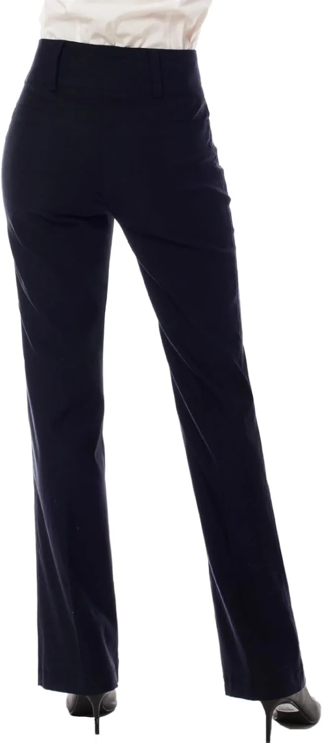 Design by Olivia Women's Ultra Stretch Comfy Millennium Bootcut Dress Pants Work Business Office Trousers