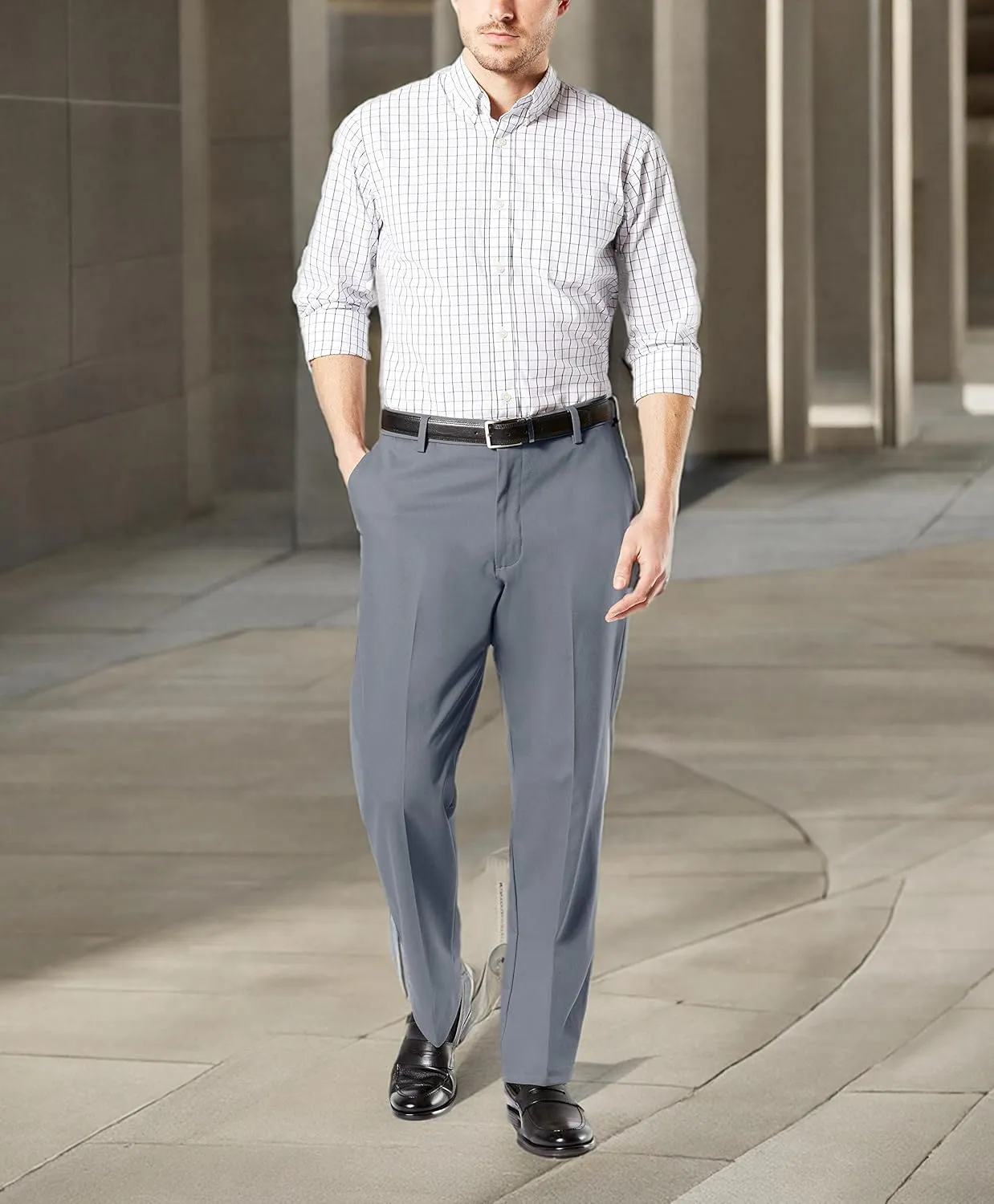 Dockers Men's Classic Fit Signature Khaki Lux Cotton Stretch Pants