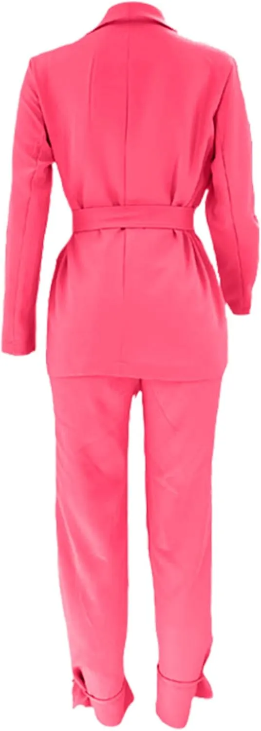 Dressy Pant Suits for Women Elegant Oversized Blazer and Suit Pants Set Causal Wedding Guests Prom Business Suits
