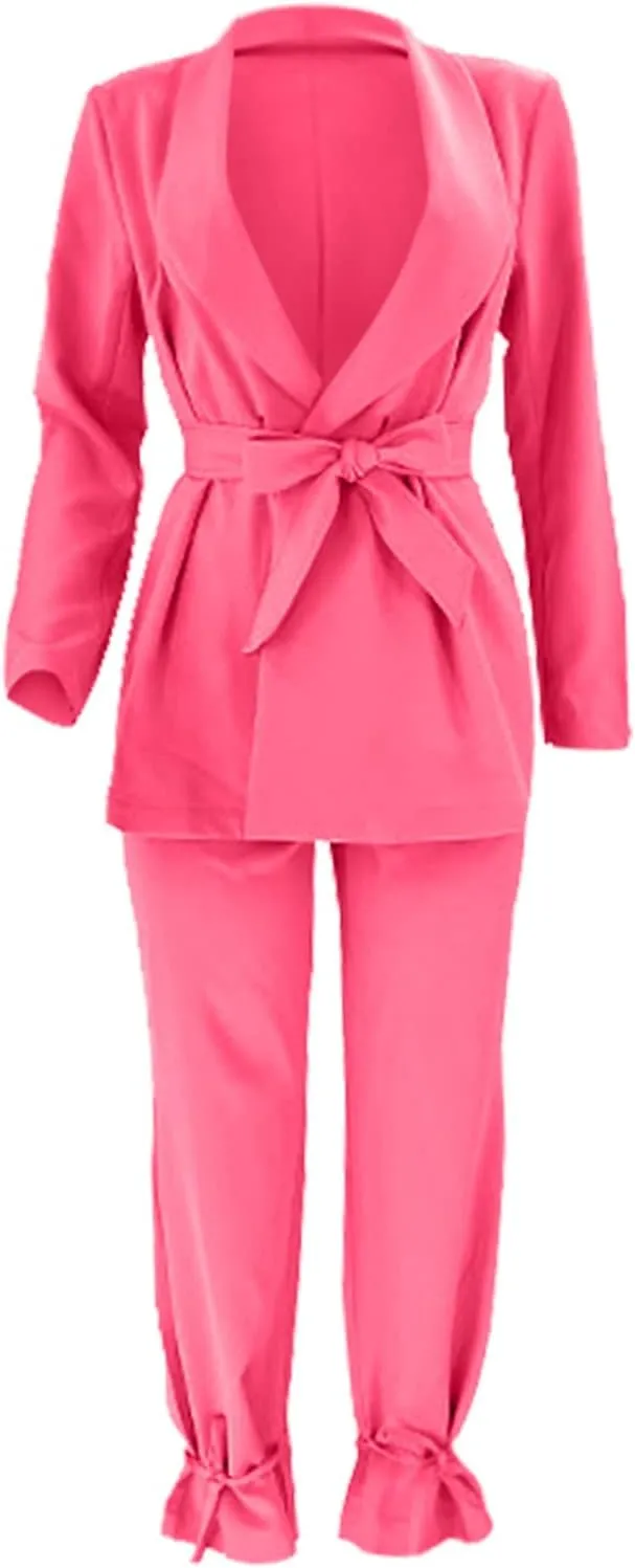 Dressy Pant Suits for Women Elegant Oversized Blazer and Suit Pants Set Causal Wedding Guests Prom Business Suits