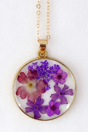 Dried Flowers Necklace
