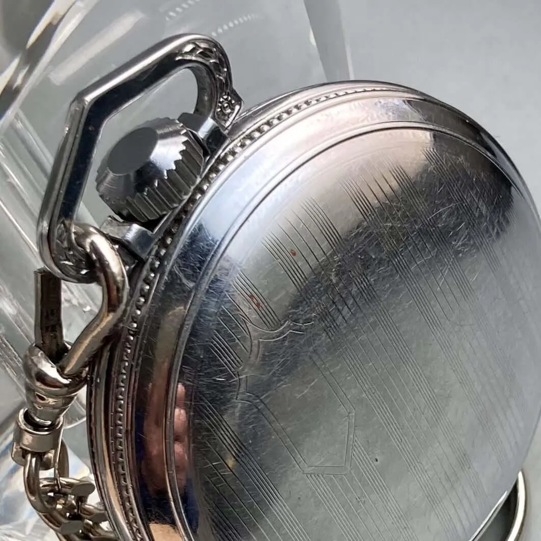 Elgin Pocket Watch 1950s Antique Manual 53mm Vintage