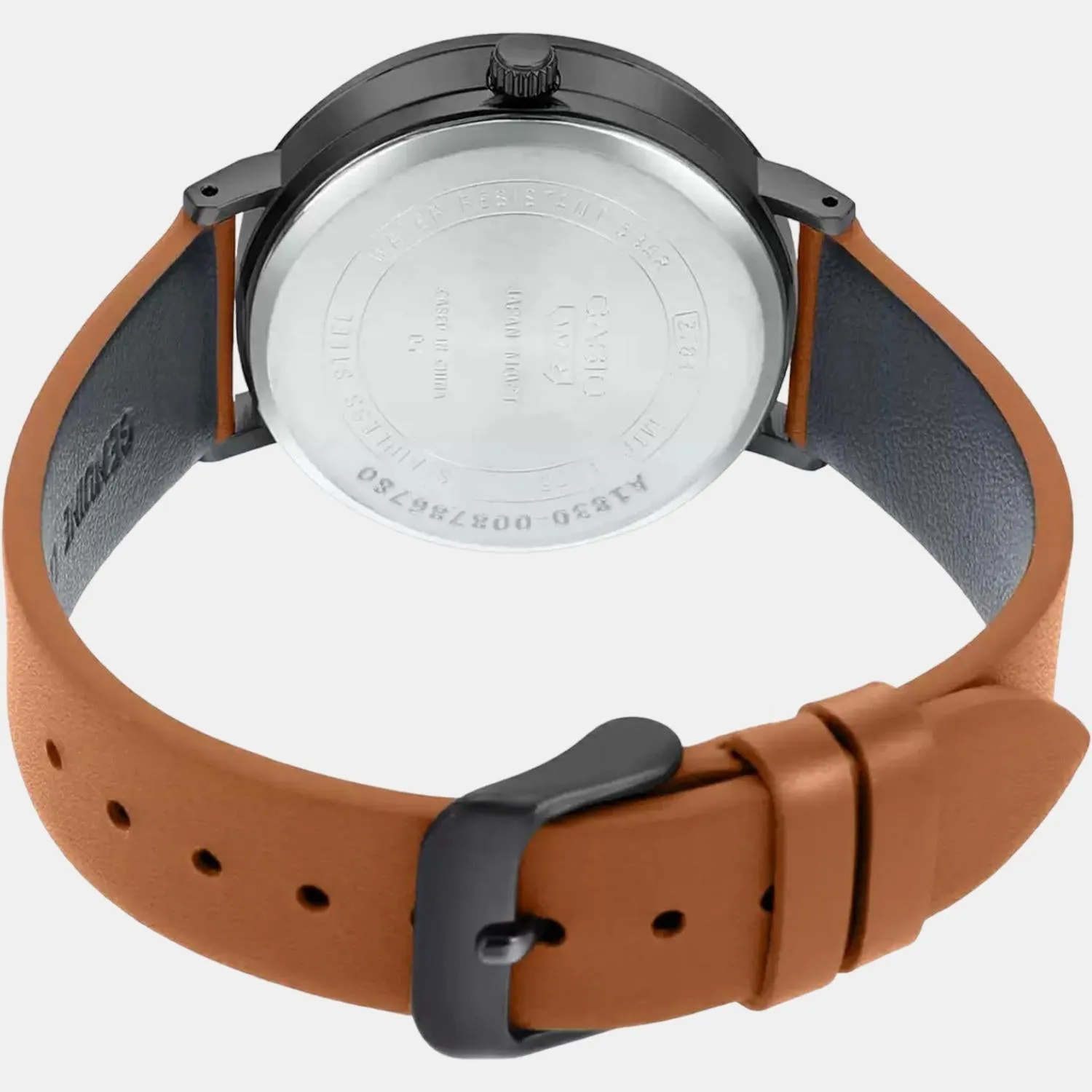 Enticer Men's Analog Leather Watch A1830 - MTP-E175BL-2EVDF