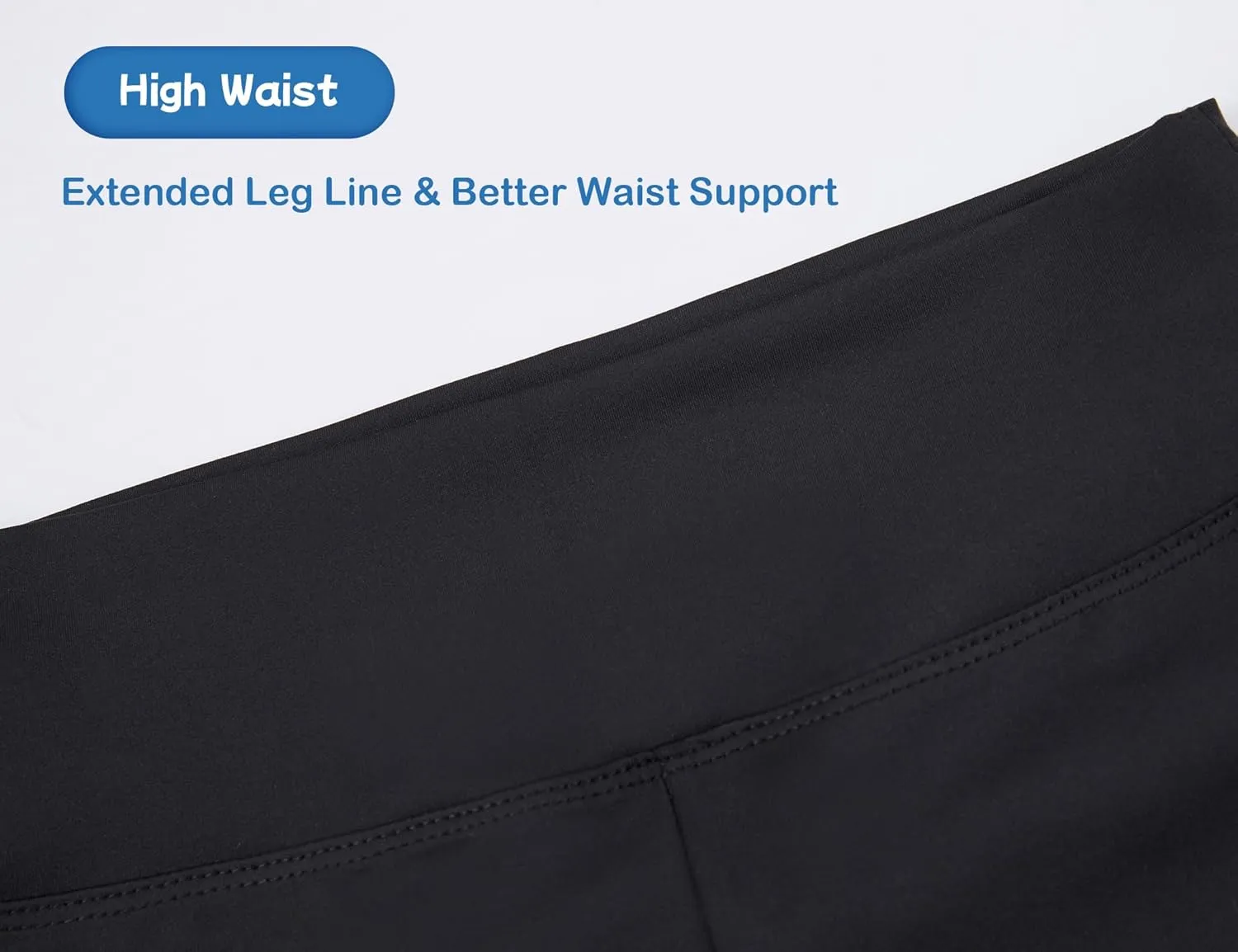 Figure Skating Pants Girls Black High Waist Leggings Skate Training Wear for Kids Teens Practice