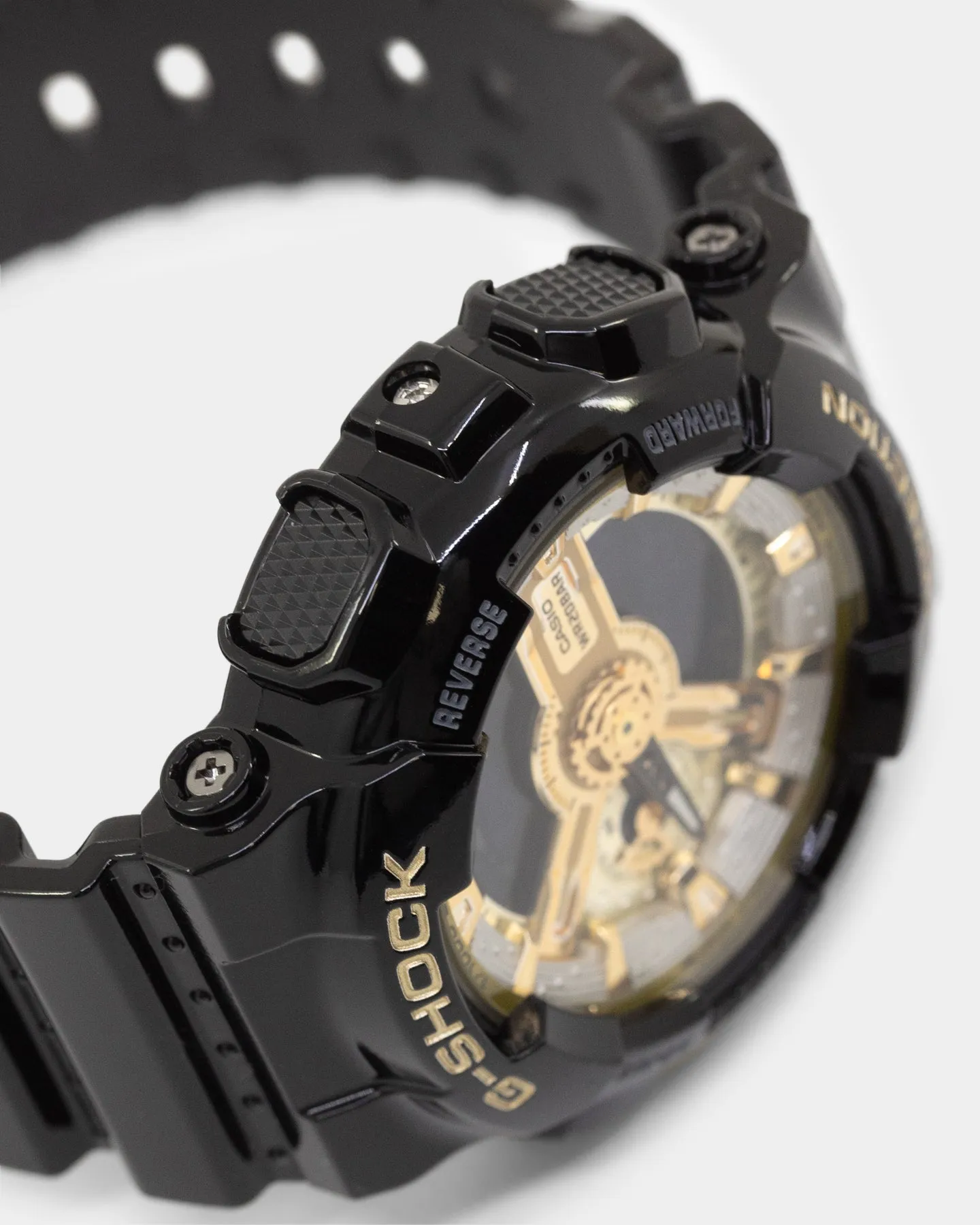 G SHOCK Women's GMAS110GB-1A Black/Gold