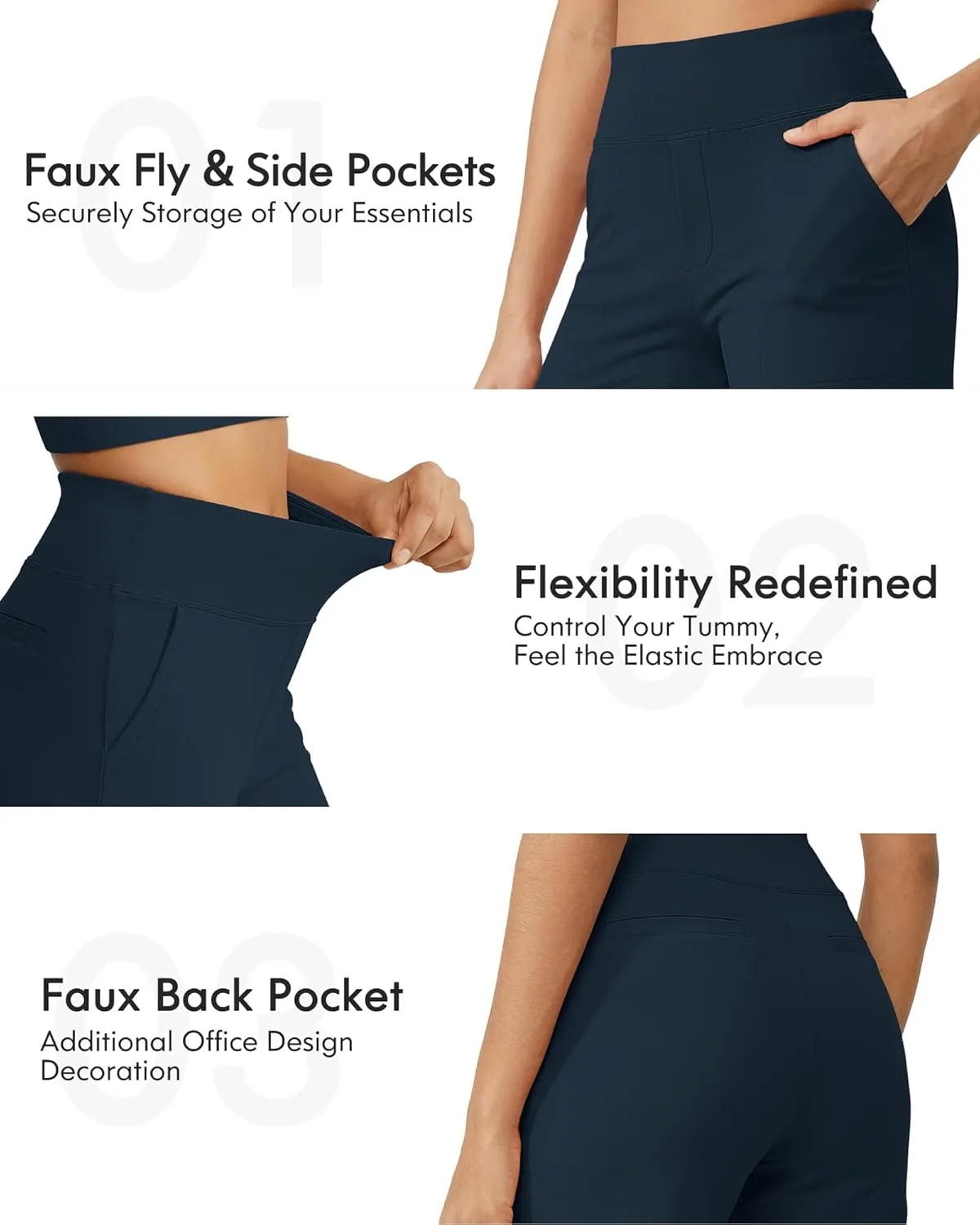 G4Free Capri Pants for Women Wide Leg Yoga Dress Cropped Pants Capri Leggings with Pockets for Casual Summer