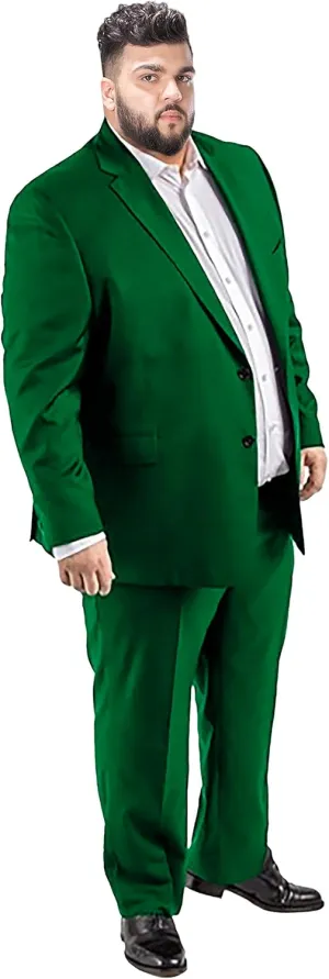 GATMSTZ Mens Suits Big and Tall 2 Pieces Blazer Pants Set Classic Fit