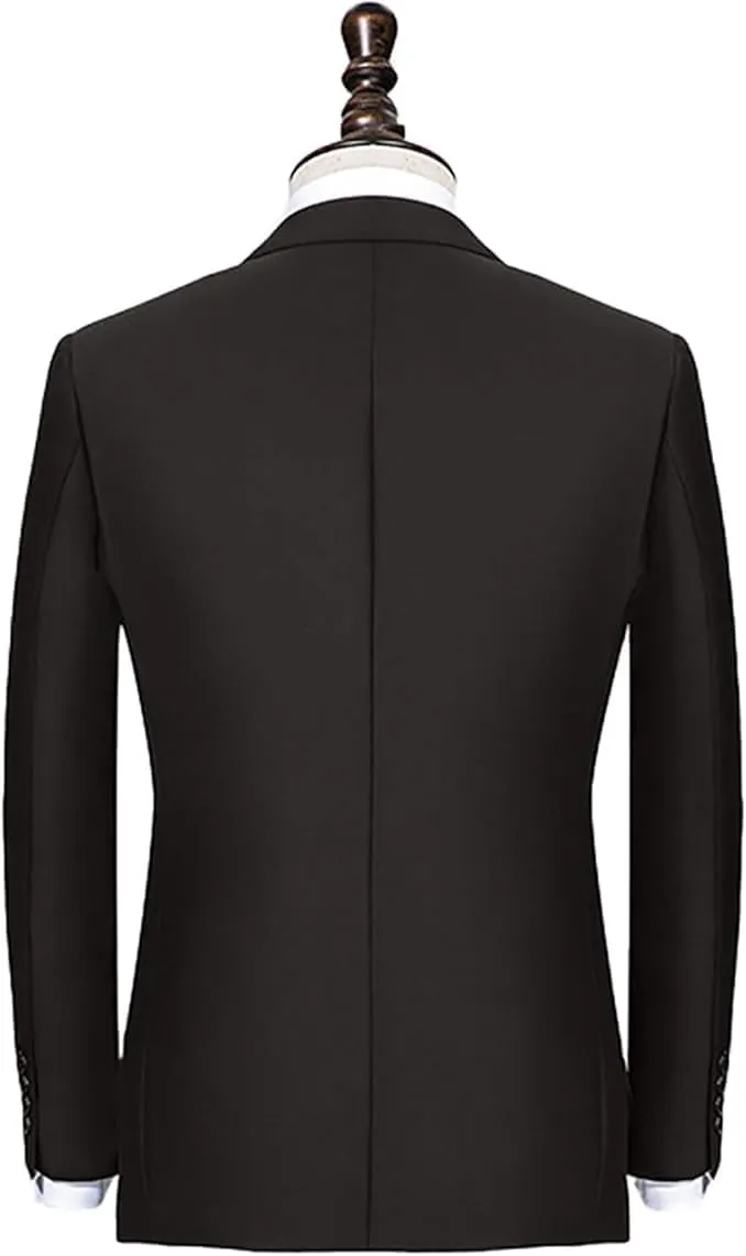 GATMSTZ Mens Suits Big and Tall 2 Pieces Blazer Pants Set Classic Fit