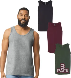 Gildan 5200 Men's Tank Top (1-10 Pack) - Create Multipack Color Set - G520 Adult Bulk Heavy Cotton Sleeveless Undershirt