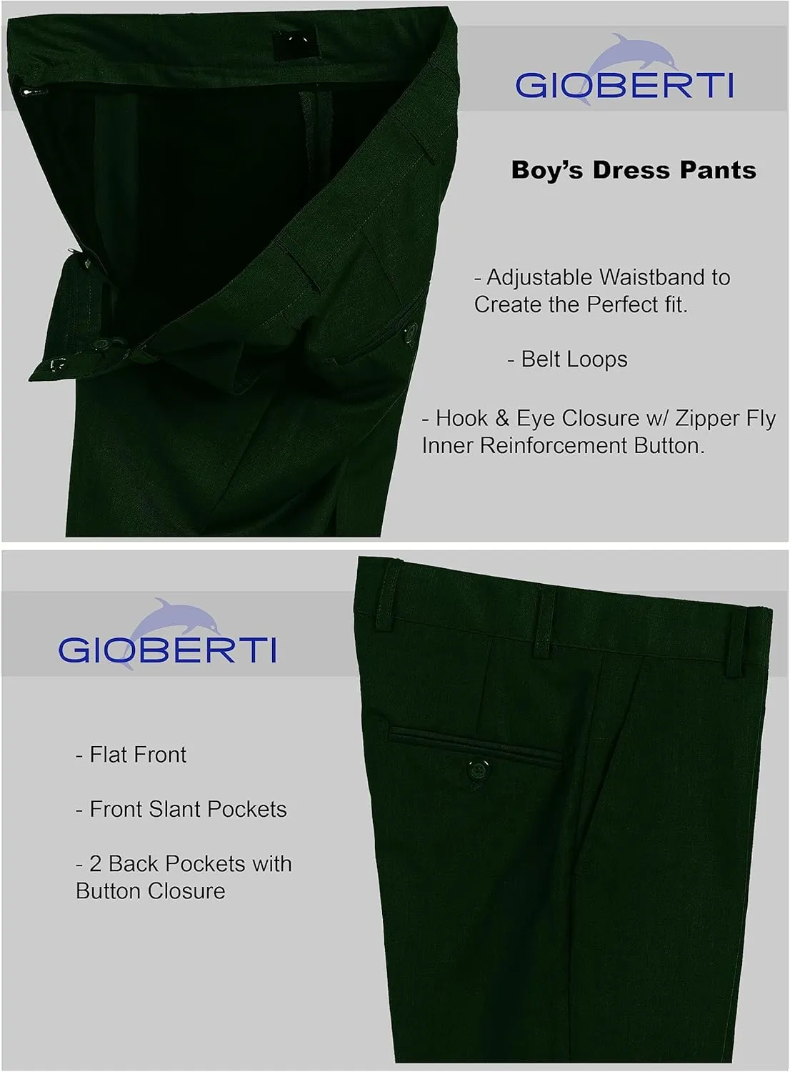Gioberti Boys Vest and Pants Set