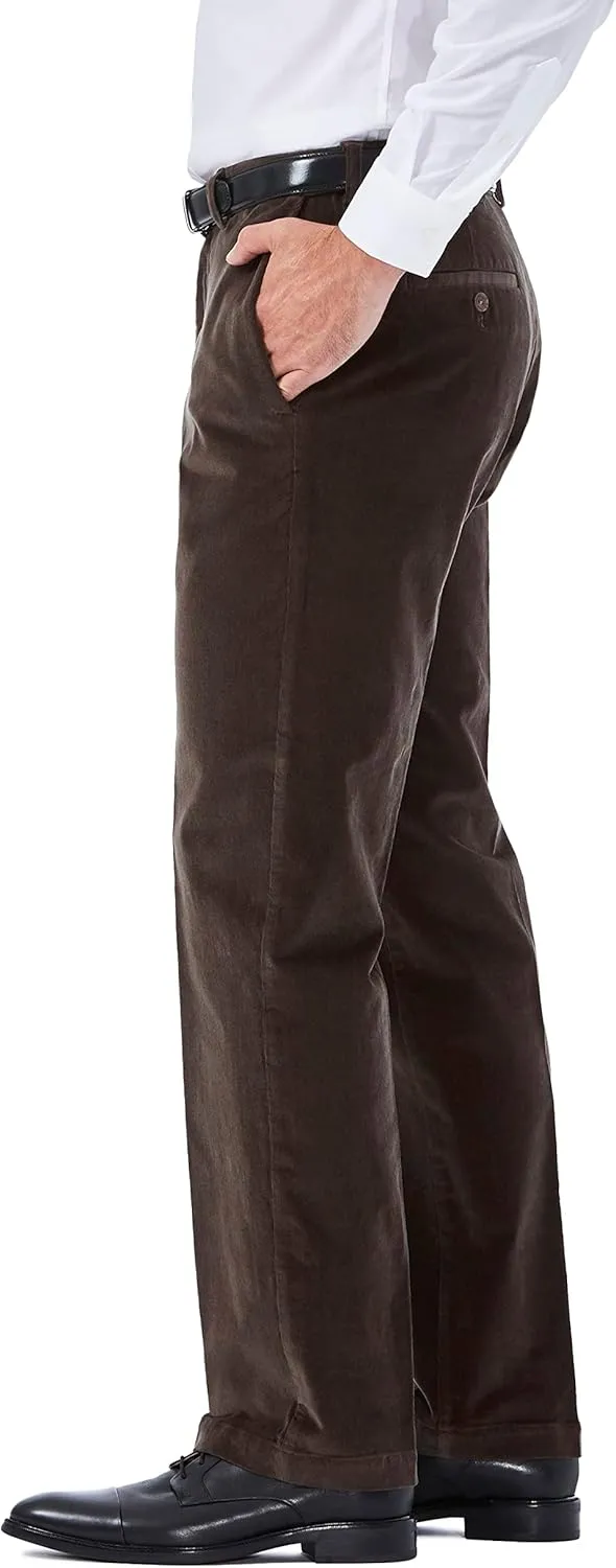 Haggar Mens Classic Fit Stretch Corduroy Pant