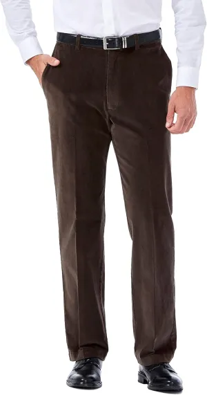 Haggar Mens Classic Fit Stretch Corduroy Pant