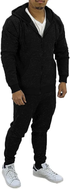 HHGKED Mens 2 Piece set Outfits Comfy Sweatsuits Athletic Jogging Tracksuit Hooded Sweatshirt and Joggers Sweatpants