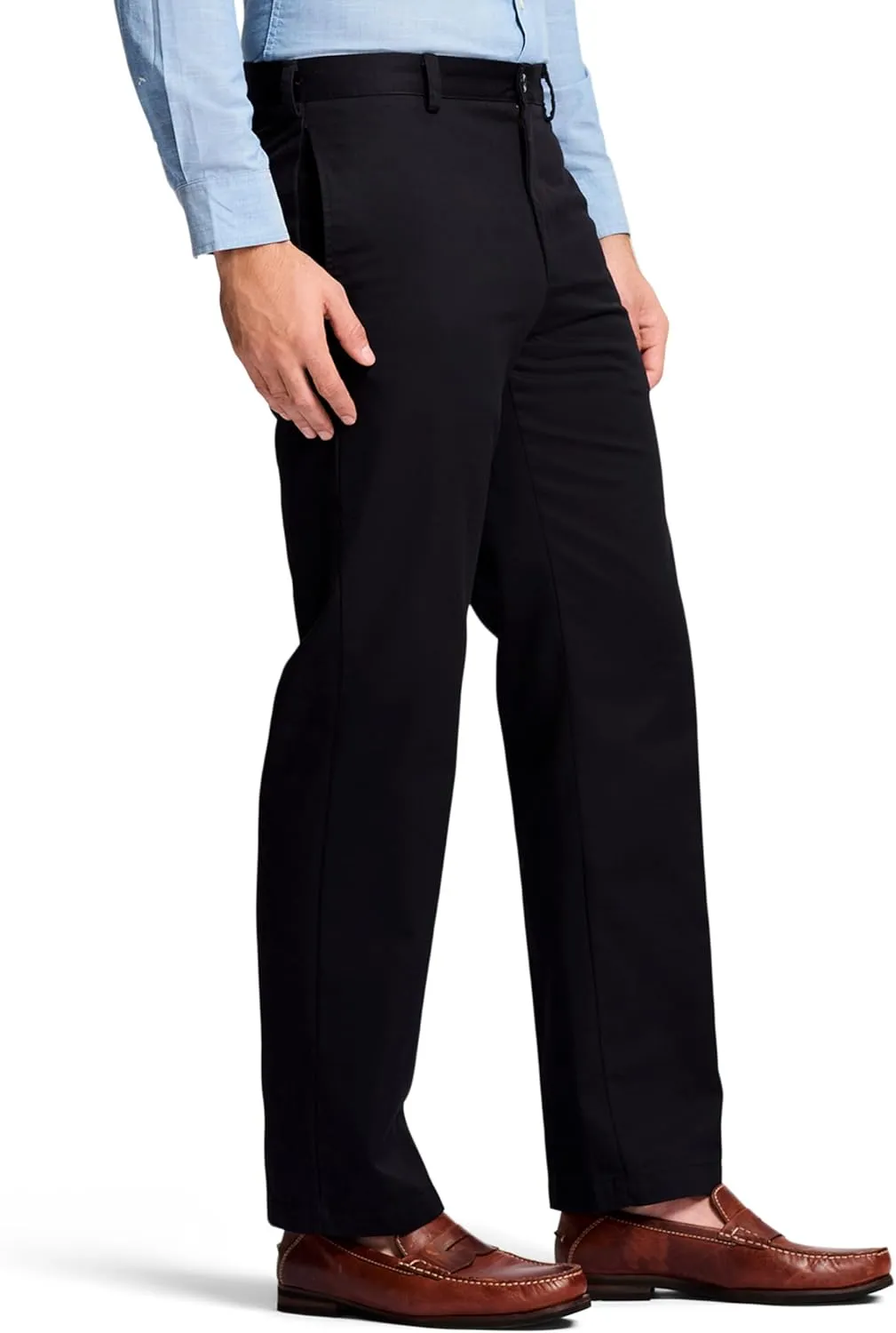 IZOD Men's American Chino Flat Front Classic Fit Pant