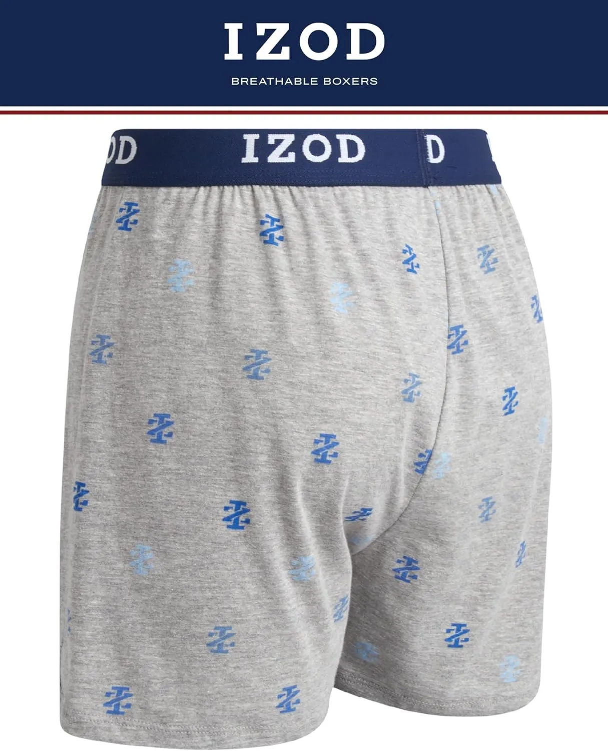IZOD Men's Boxer Shorts - 8 Pack Classic Knit Mens Underwear Boxers with Functional Fly - Breathable Boxers for Men (M-2XL)