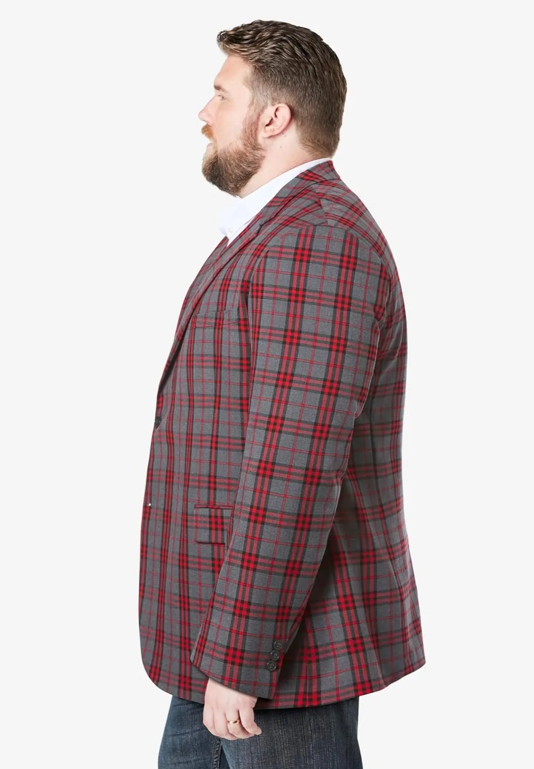 KingSize Men's Big & Tall 2-Button Classic Blazer