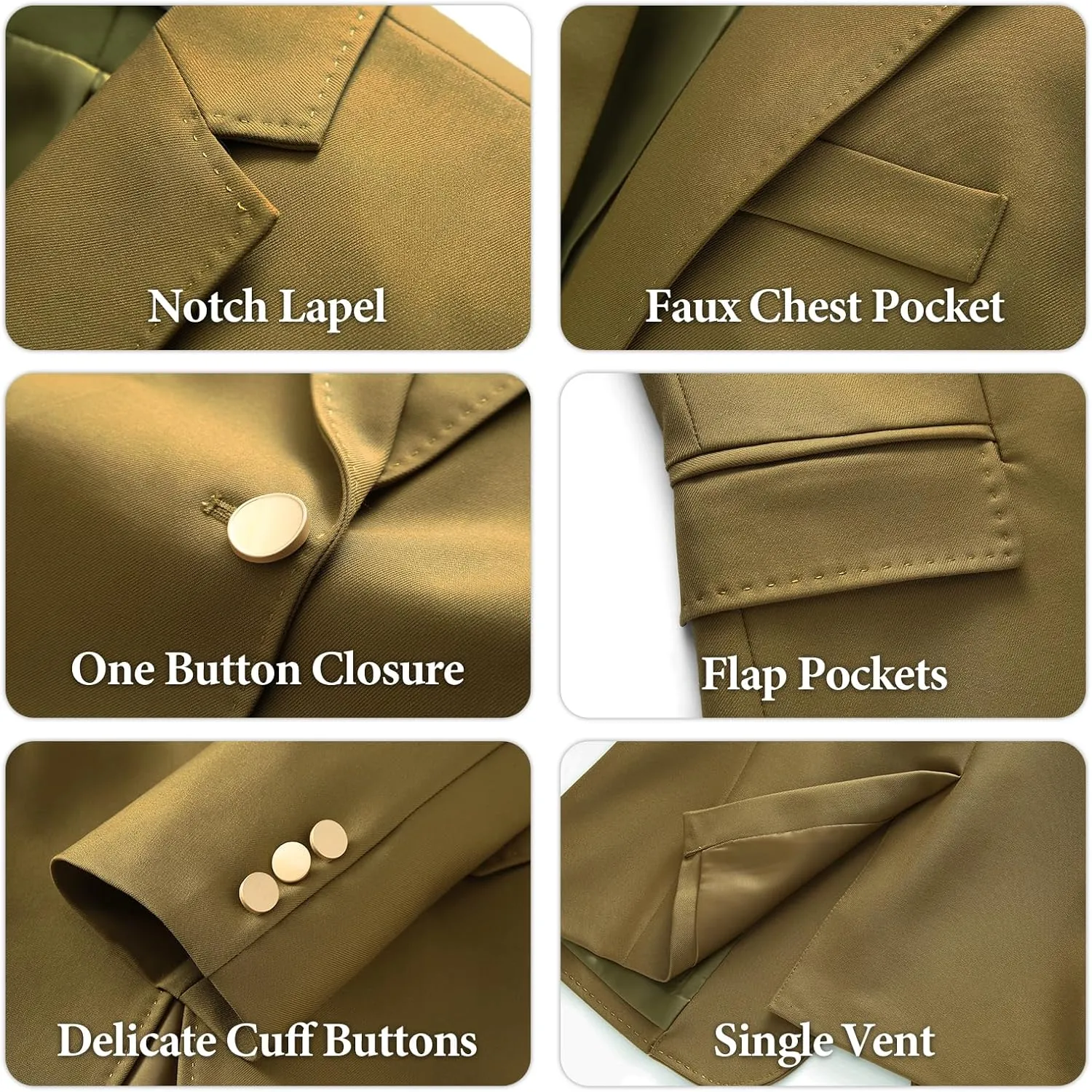 Lamgool Women's Pants Suit 2 Pieces Business One Button Blazer and Pant Set Dressy Casual Professional Work Outfits