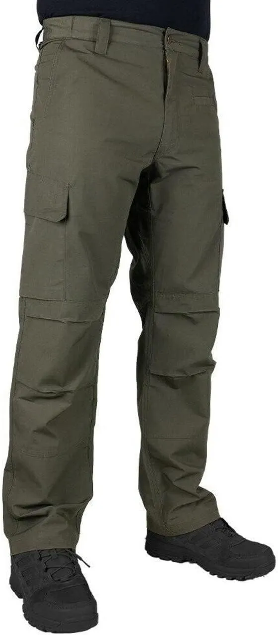 LAPG Men's Urban Ops Tactical Pants, Gusseted Crotch Cargo Pants, Ripstop Work Pants, Water & Stain Resistant Pants for Men