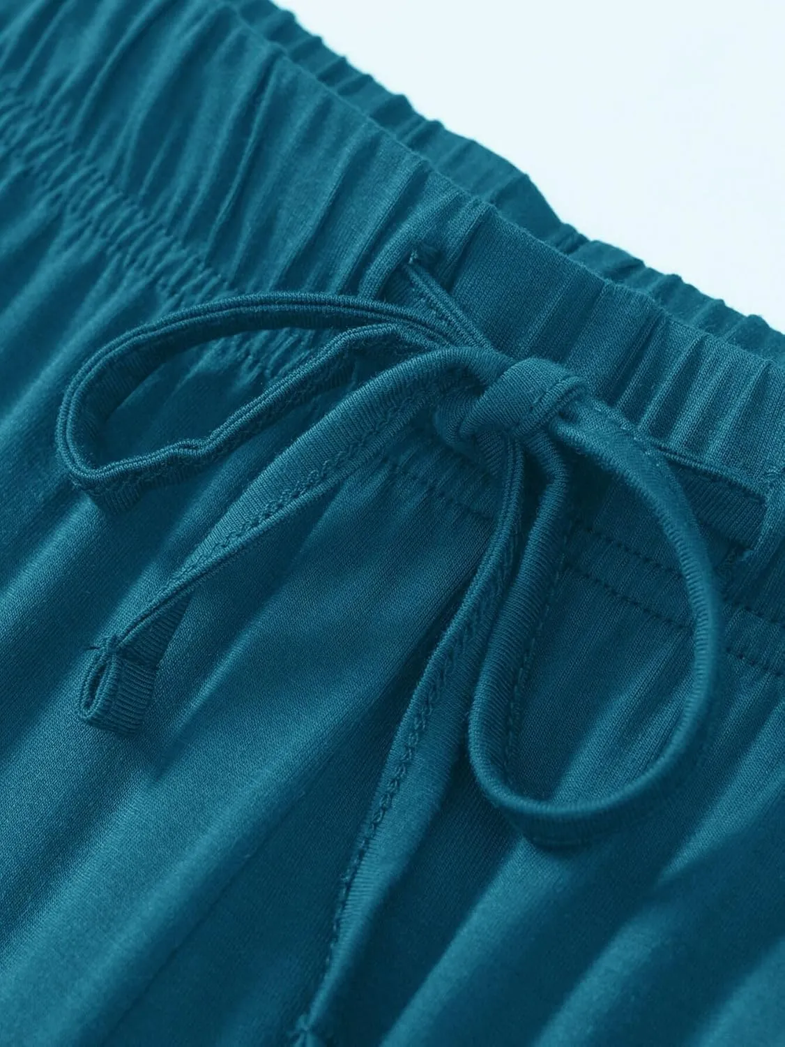 Latuza Women's Plus Size Capri Pajama Pants Comfy Wide Leg Lounge Capris