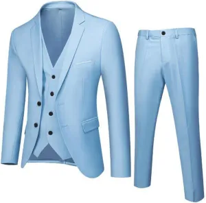 LCMTWX Men'S Suits 2024 3 Suit Business Wedding Party Jacket Vest & Pants Coat Linen Set For Men Traje Formal Para Mens