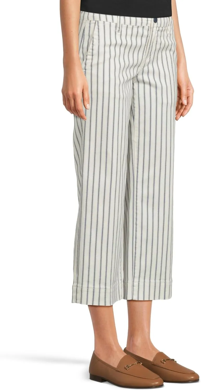 Liverpool Women's Patch Pockets Wide Leg Crop Pants