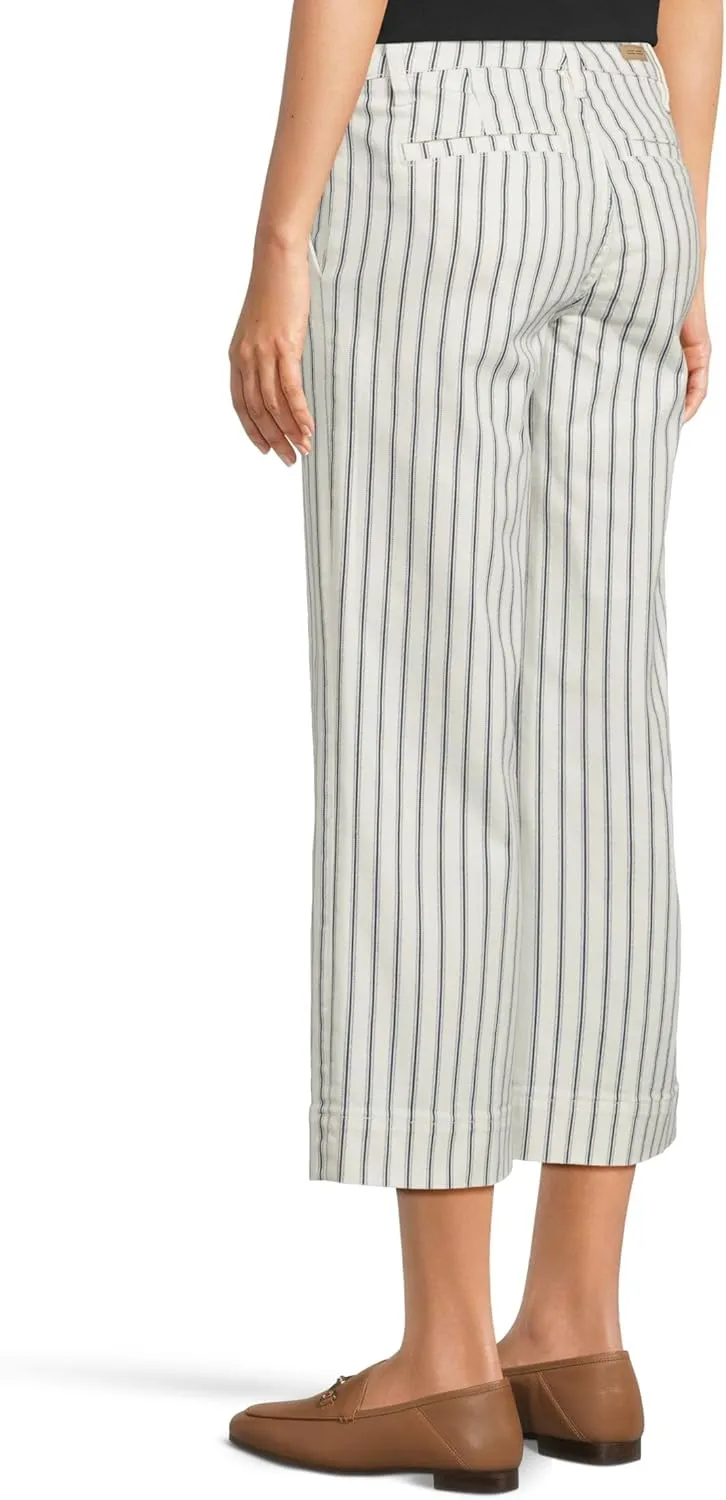 Liverpool Women's Patch Pockets Wide Leg Crop Pants