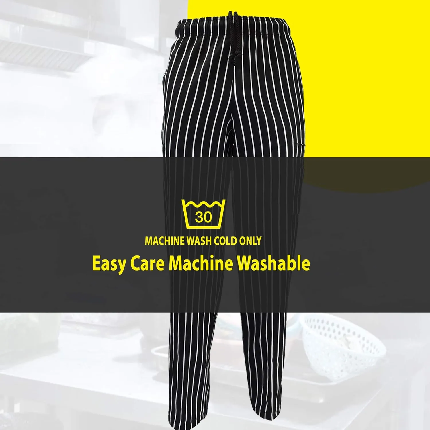 M&M SCRUBS Unisex Classic Chef Pants