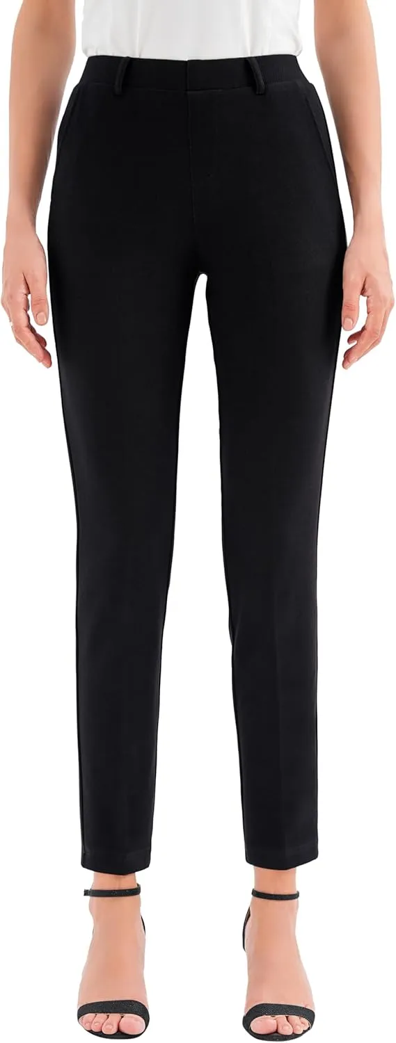 Marycrafts Women's Professional Stand Up Collar Blazer Pant Suits 2 Piece Set Business