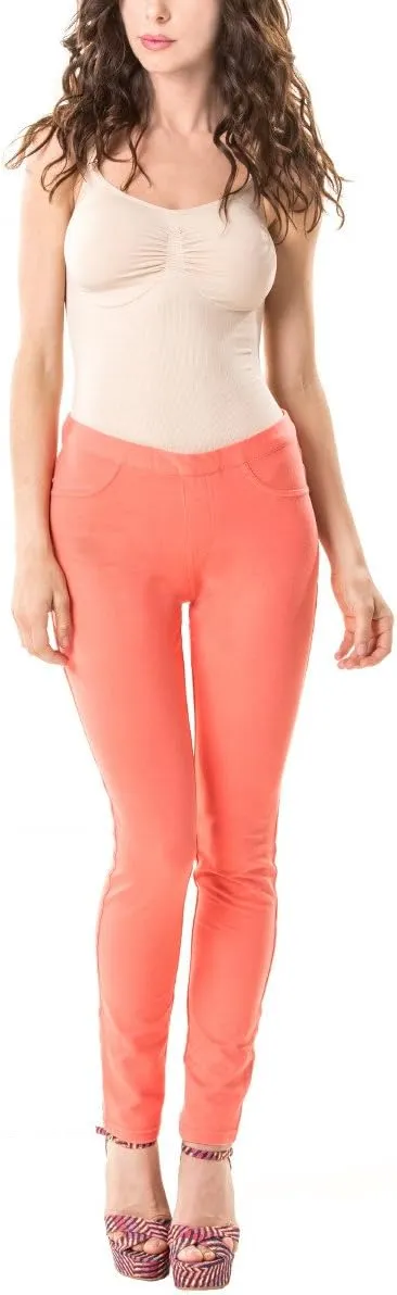 MeMoi Pants-Style Cotton Blend Leggings