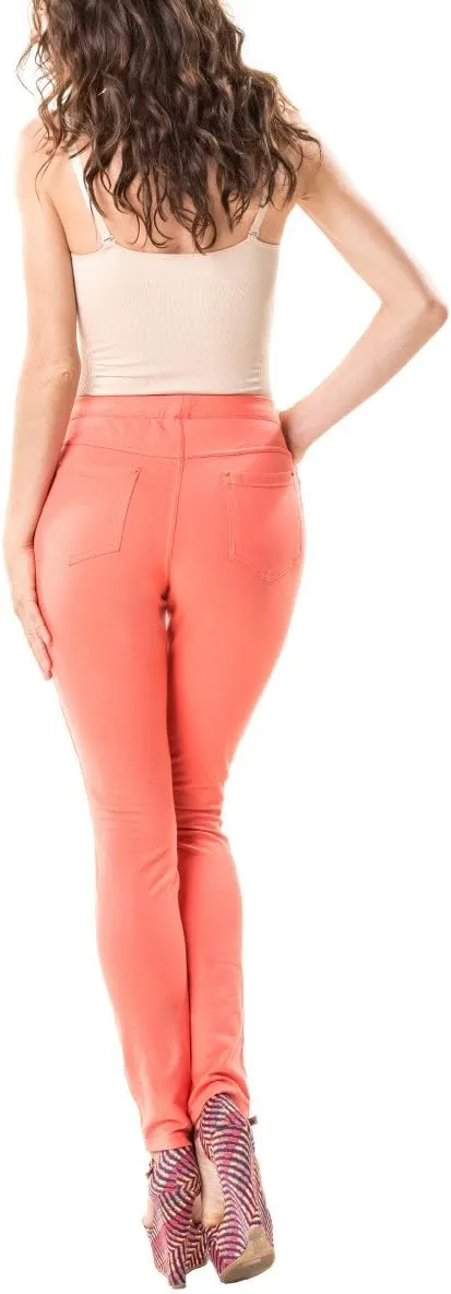 MeMoi Pants-Style Cotton Blend Leggings