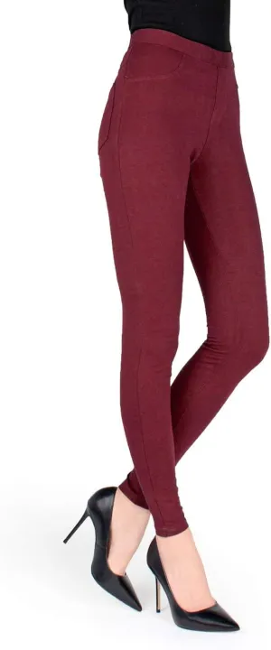 MeMoi Pants-Style Cotton Blend Leggings