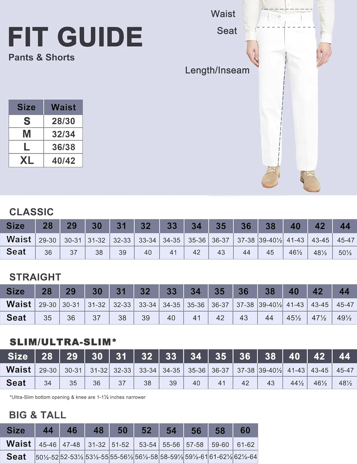 Men's Classic Fit Flat Front Dress Pants Expandable Waist Wrinkle Free Suit Pants for Men