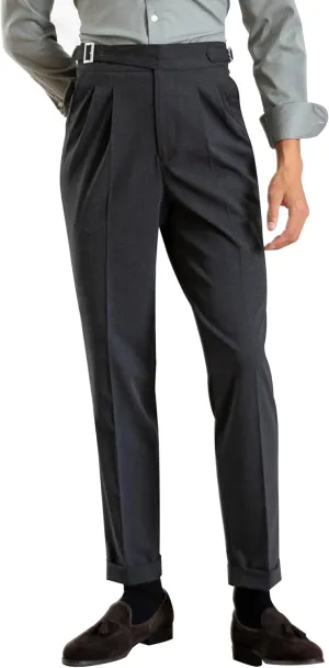 Men's Classic Gurkha Naples Italian Old Money Style Pants Dress Pants