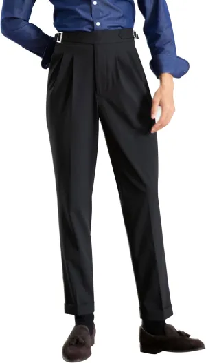 Men's Classic Gurkha Naples Italian Old Money Style Pants Dress Pants