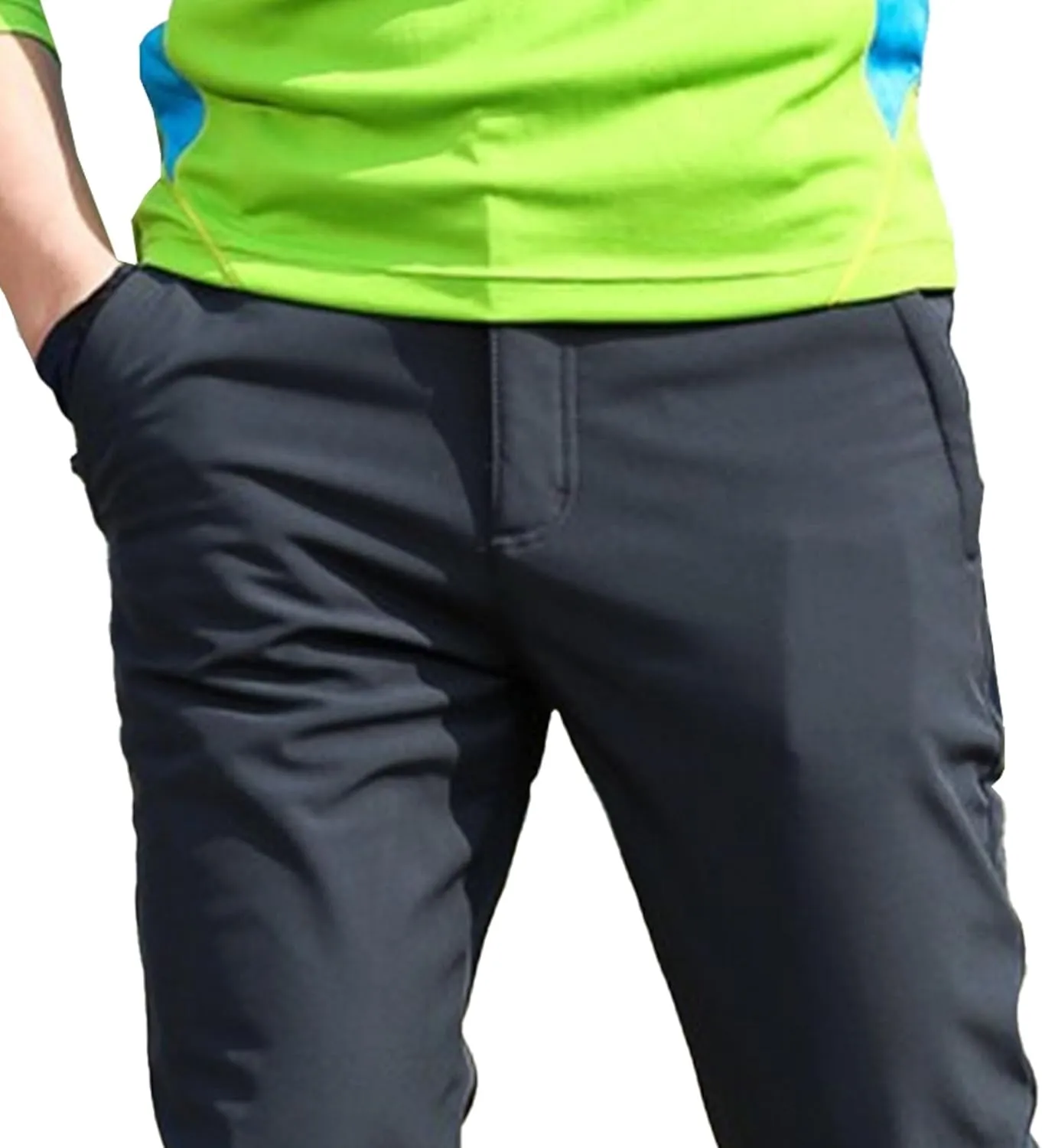 Men's Classic Workout Hiking Pant Golf Stretch Work Dress Slack Lightweight Casual Comfy Trousers