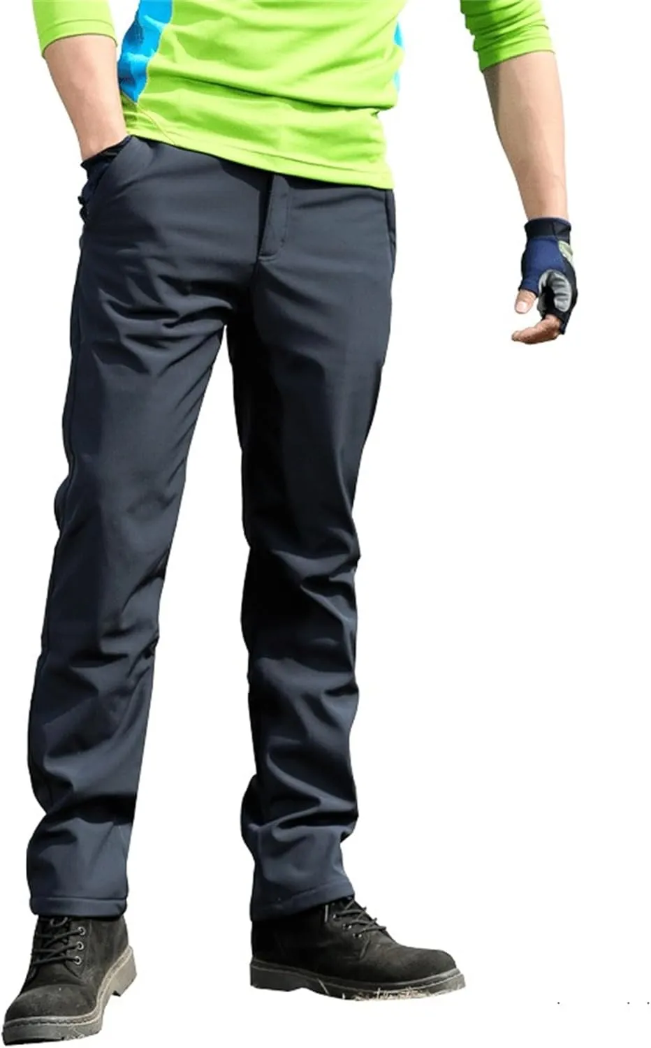 Men's Classic Workout Hiking Pant Golf Stretch Work Dress Slack Lightweight Casual Comfy Trousers