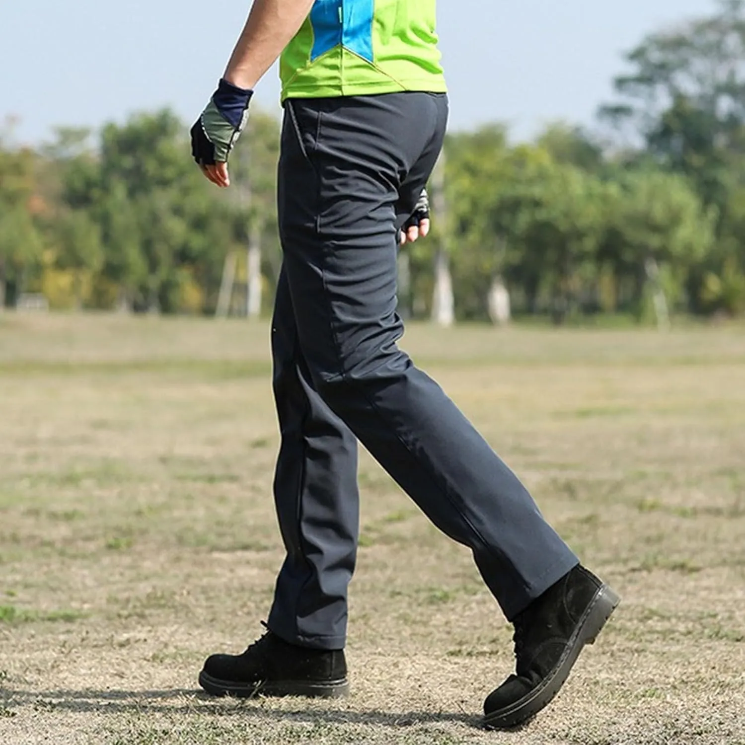 Men's Classic Workout Hiking Pant Golf Stretch Work Dress Slack Lightweight Casual Comfy Trousers