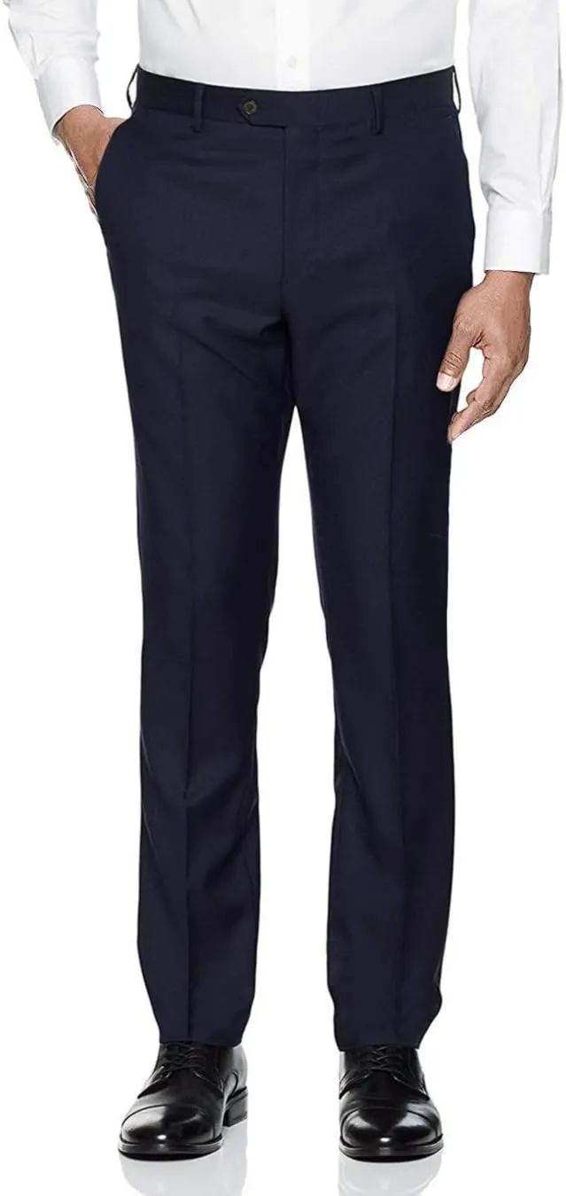 Men's Flat Front Suit Separates Dress Pant Classic Modern Fit
