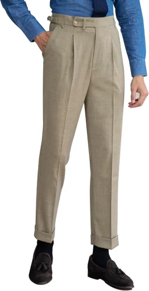 Men's Gurkha Naples Italian Old Money Style Dress Pants