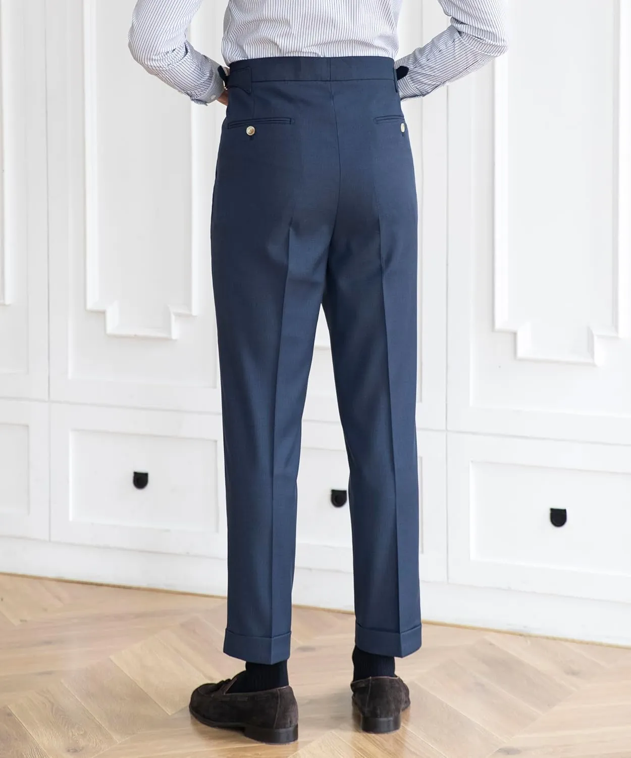 Men's Gurkha Naples Italian Old Money Style Dress Pants