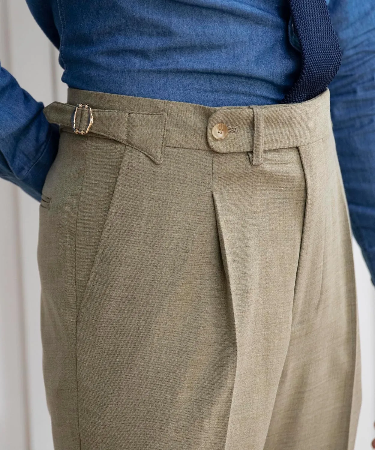 Men's Gurkha Naples Italian Old Money Style Dress Pants