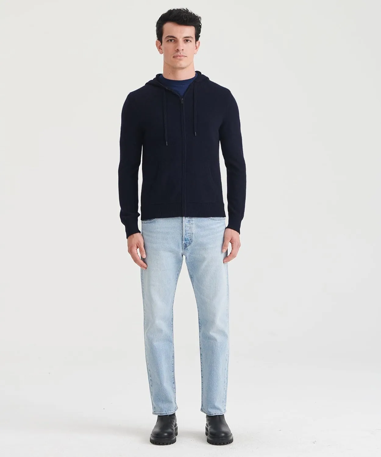 Men's Signature Cashmere Zip Hoodie