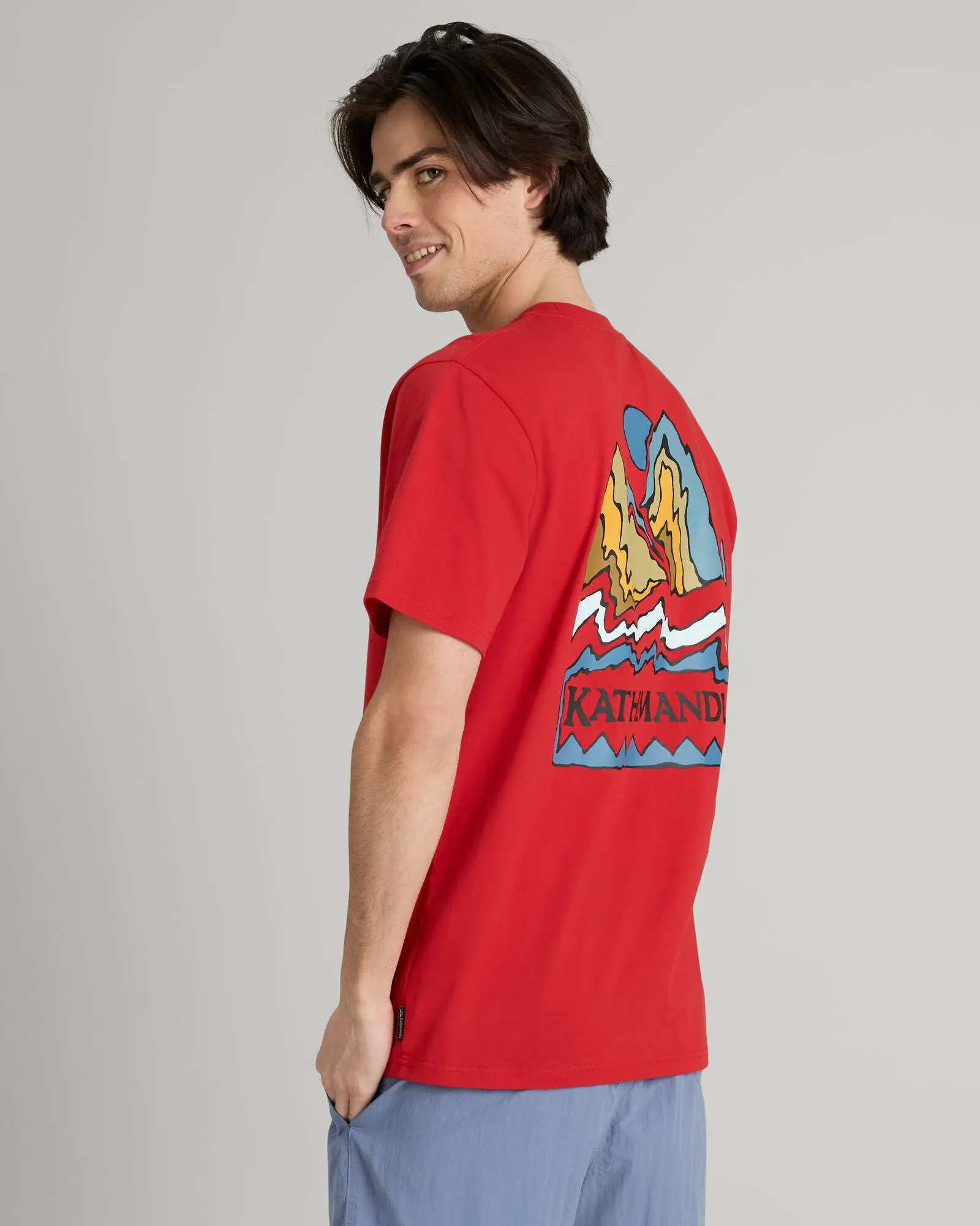 Men's Summit Print Organic Cotton T-shirt - Spicy Chilli Pepper