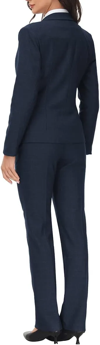 MODFUL Women's 3 Piece Classic Business Suit Set Elegant Blazer Vest and Pants Set