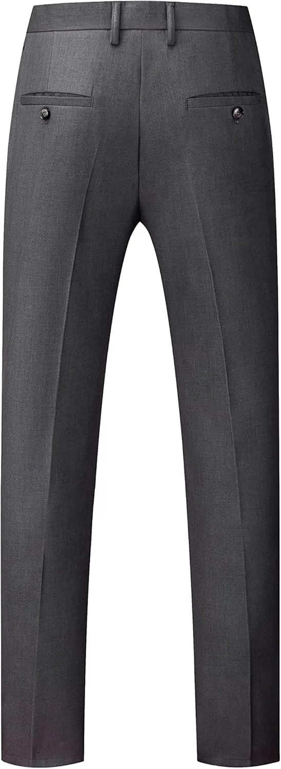 MOGU Mens Slim Fit Suit 2 Piece Tuxedo for Prom Business Wedding Dance (Suit Jacket   Pants)