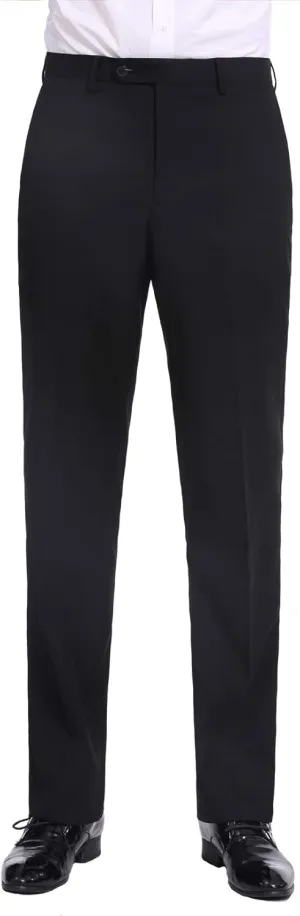 P&L Men's Premium Classic Fit Flat Front Suit Pants