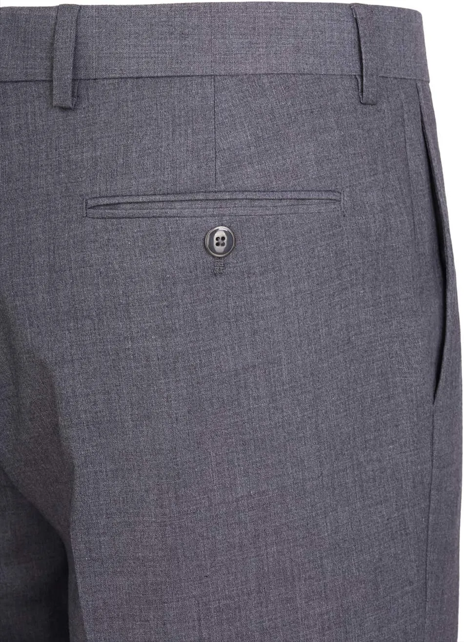P&L Men's Premium Classic Fit Flat Front Suit Pants