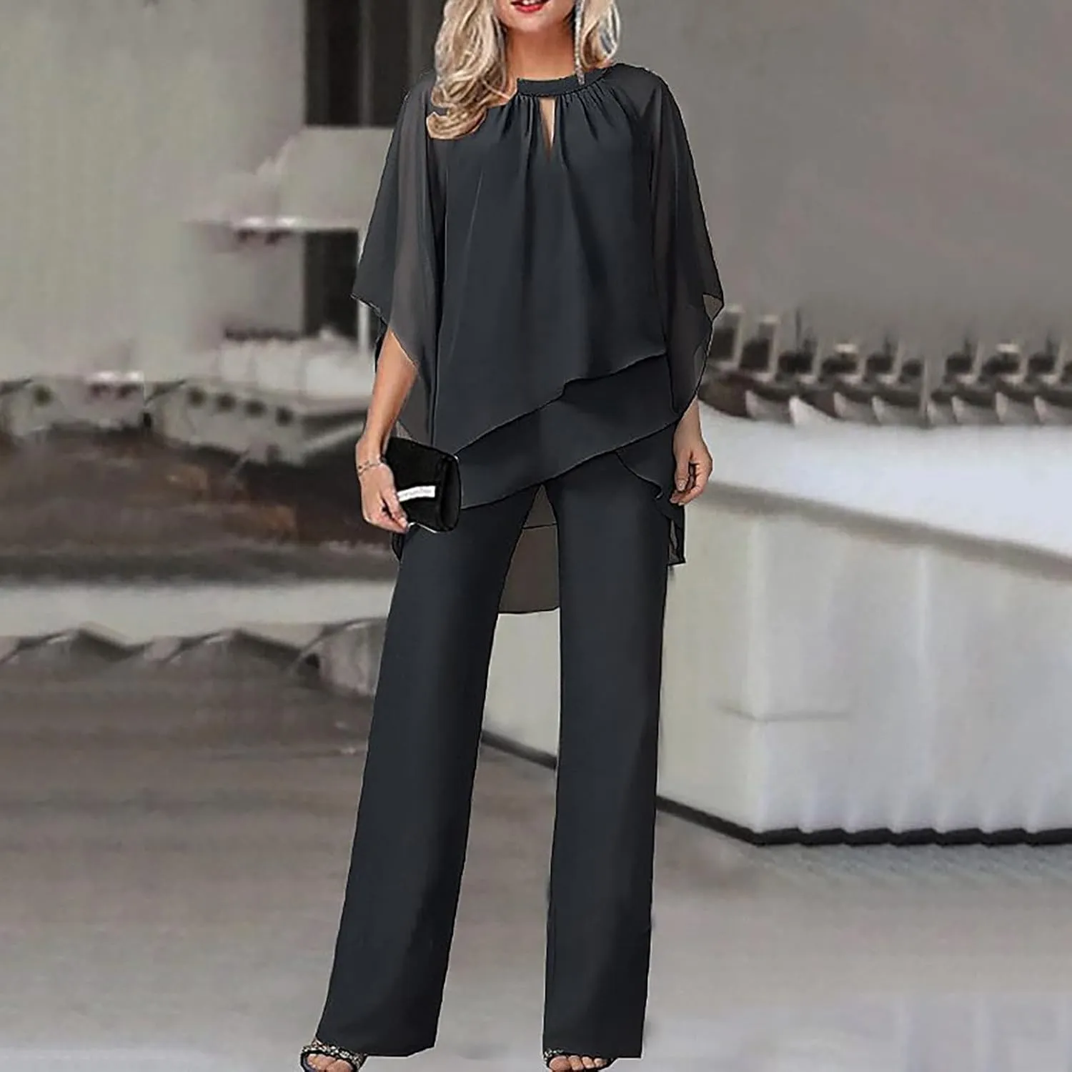 Pants Suits for Women Dressy Sexy 2023 Trendy Blazer and Pants Set Business Wedding Pant Suits Formal 2 Piece Outfits