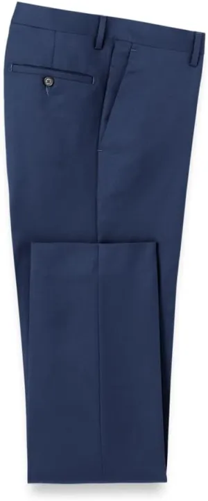 Paul Fredrick Men's Classic Fit Wool Gabardine Flat Front Pants